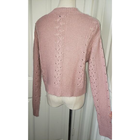 Forever 21 Pink 3 button down cardigan Women Size Small Very Soft & Cozy - Picture 3 of 6